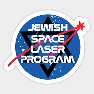 Jewish Space Laser Sticker